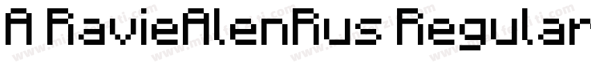 A RavieAlenRus Regular字体转换